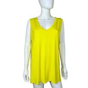 Women’s Vibrant Yellow Sleeveless Muscle Tank